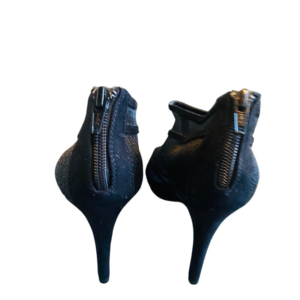 Marinelli Black Peep Toe Ankle Bootie Women’s 10 - Picture 5 of 10